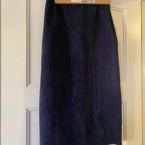 Babaton faux suede pencil skirt